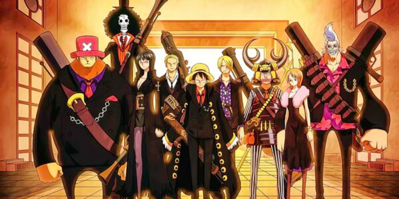 A promo shows the cast of One Piece in art from One Piece: Strong World Episode 0