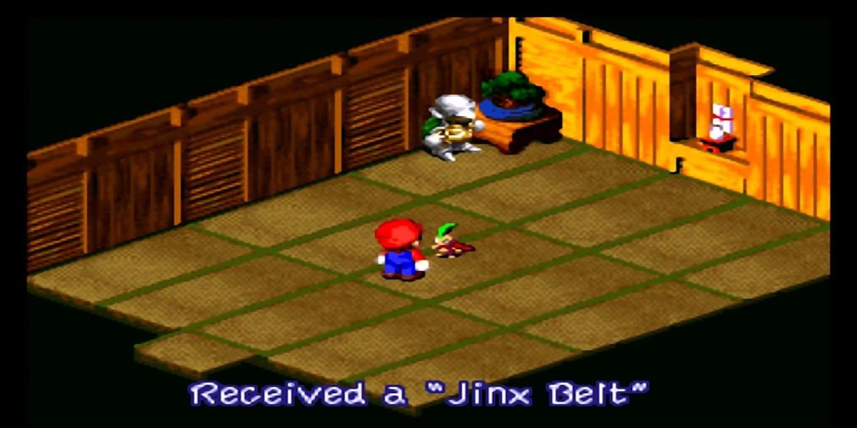 Jinx conversando com Mario em Super Mario RPG 