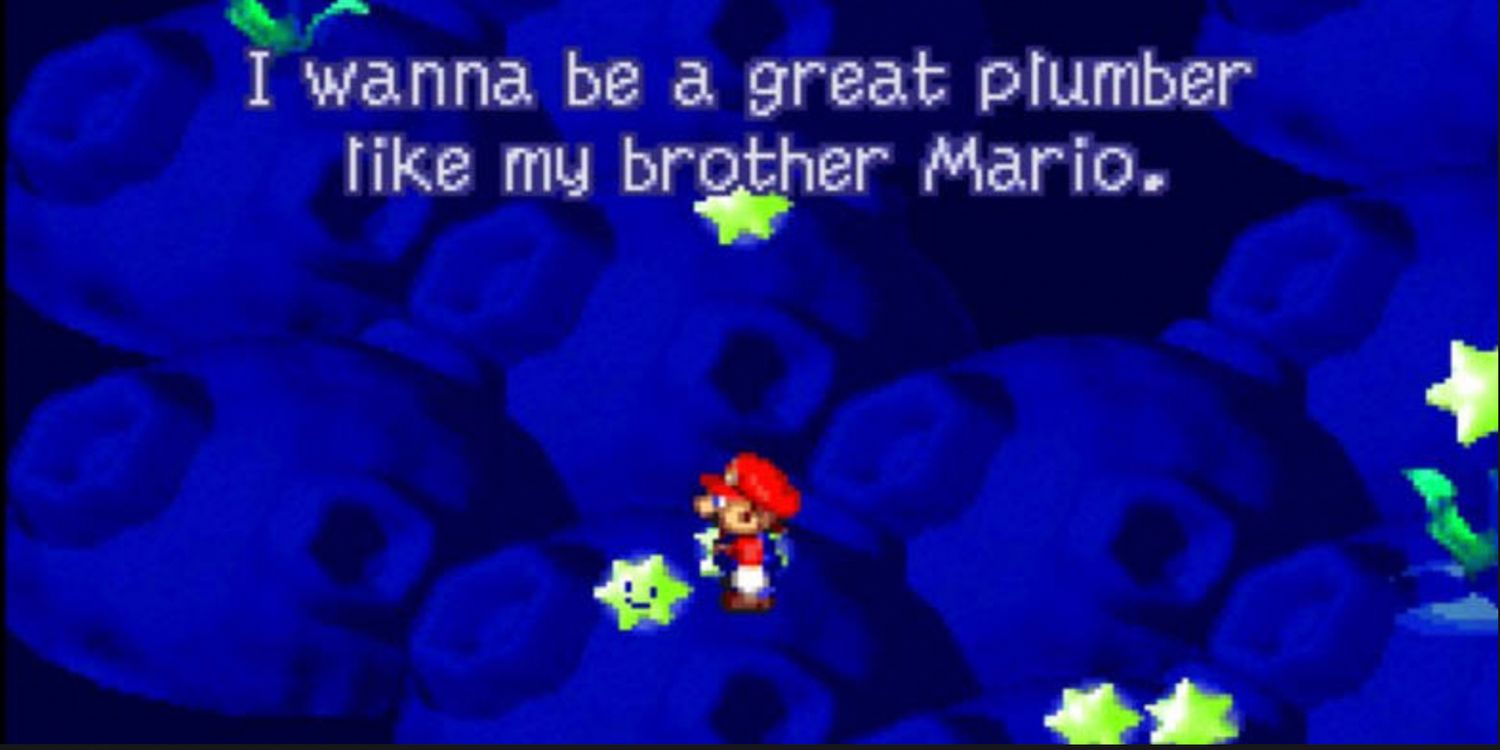 O desejo de estrela cadente de Luigi em Star Hill em Super Mario RPG