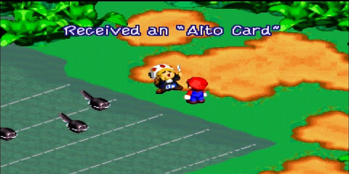 Toadofsky conversando com Mario em Super Mario RPG