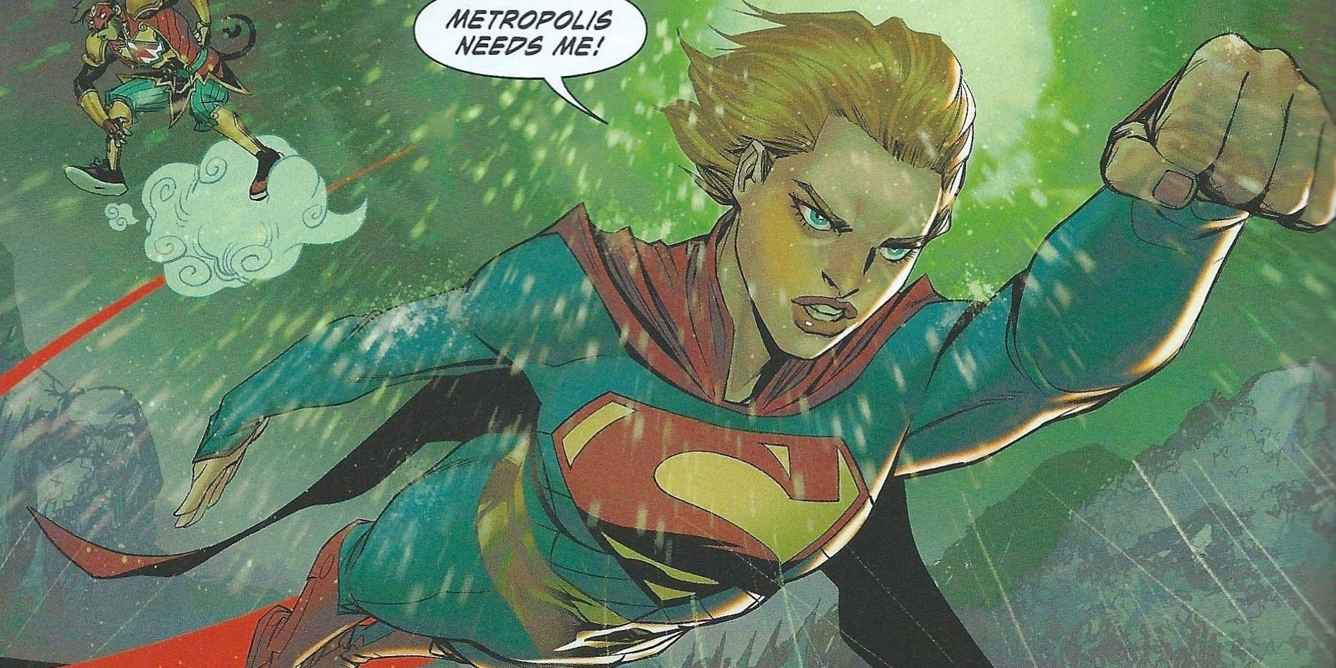 Supergirl voa na Chuva de Lázaro enquanto o Príncipe Macaco foge na DC Comics