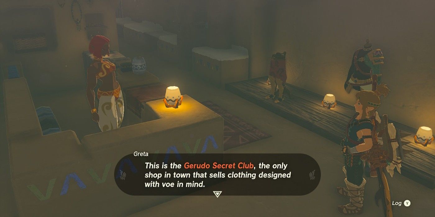 Tears of the Kingdom Link é bem-vindo à Gerudo Secret Shop