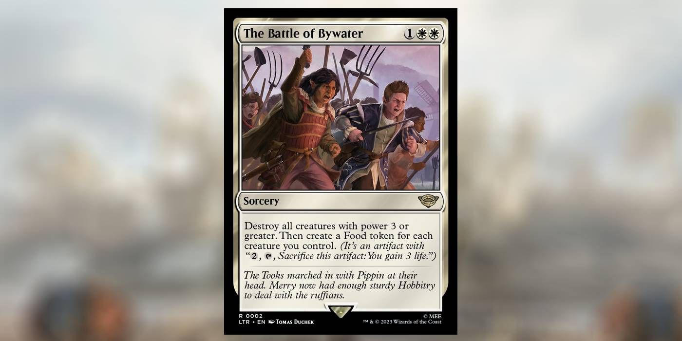 MTG's LotR Battle of Bywater Gives White Weenie Its Best Board Wipe Yet
