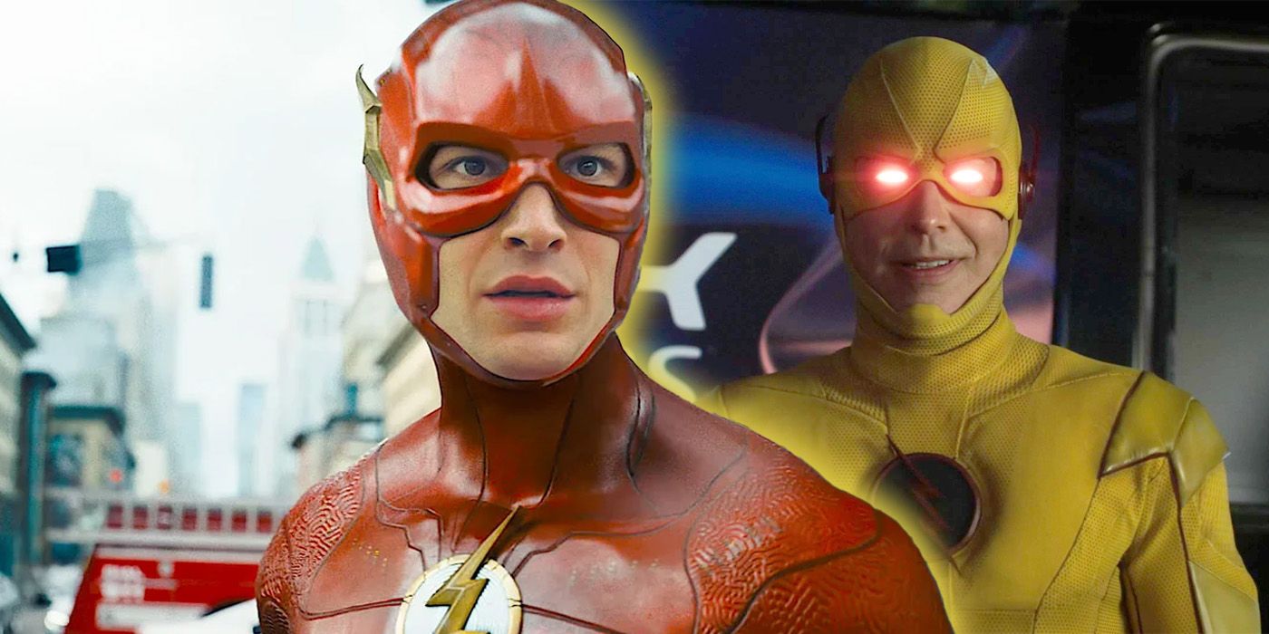 Ezra Miller as The Flash. Tom Cavanagh as Reverse-Flash.