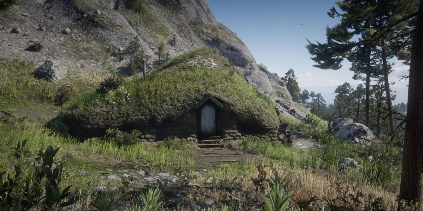 A casa do Hobbit em Red Dead Redemption 2