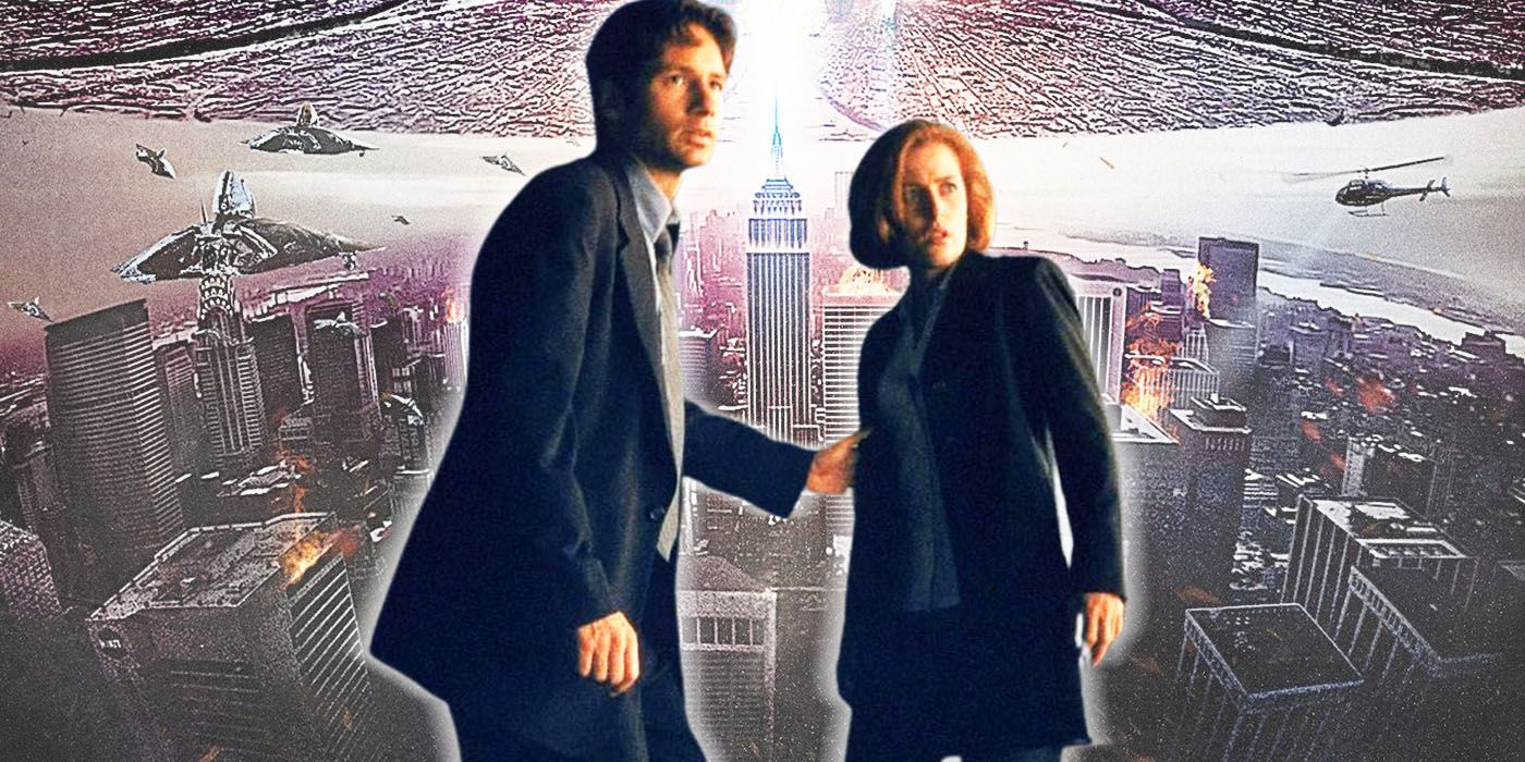 Scully and Mulder The X files - Independence Day