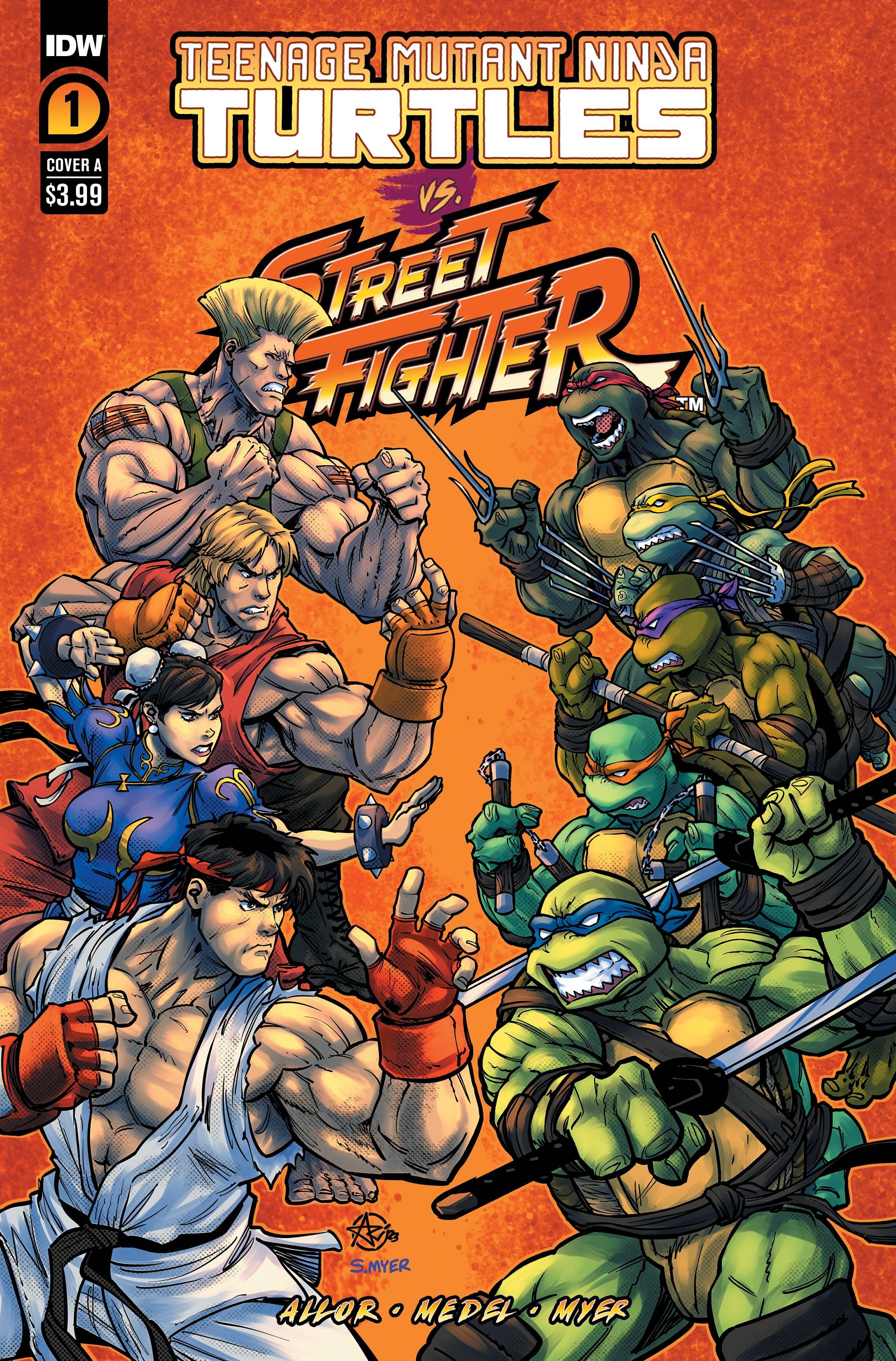 TMNT vs Street Fighter #1 Cover