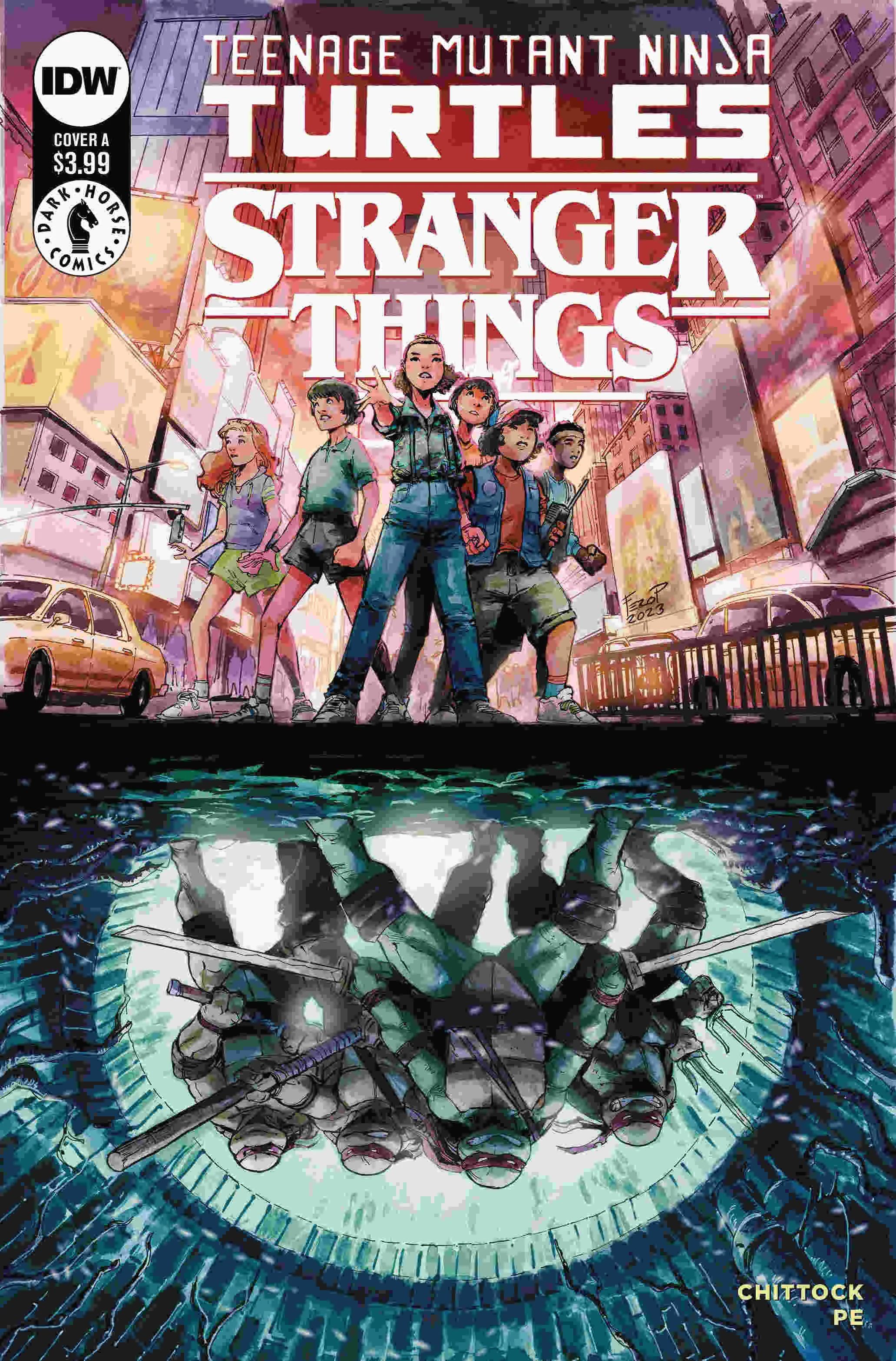 TMNT x Stranger Things 1 cover a