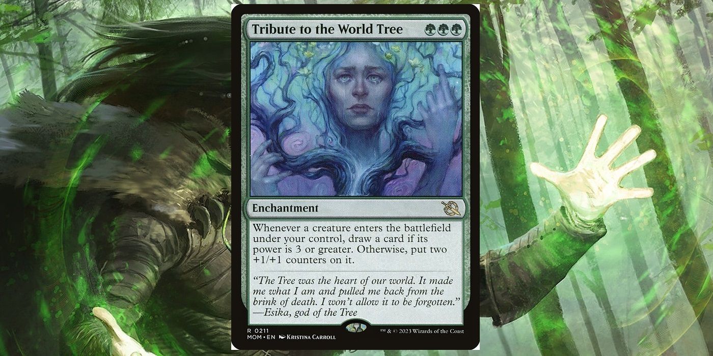 homenagem ao cartão mtg da árvore do mundo