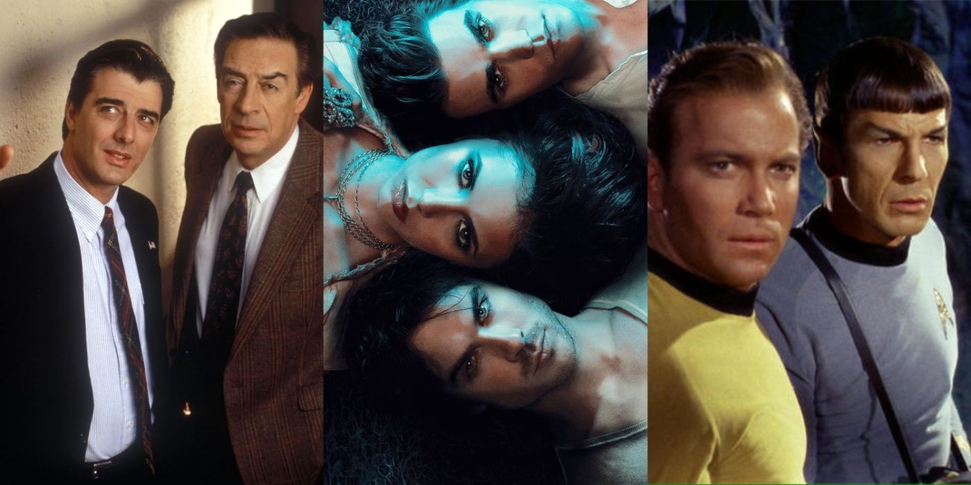 Split Image: Law & Order, The Vampire Diaries, and Star Trek. 