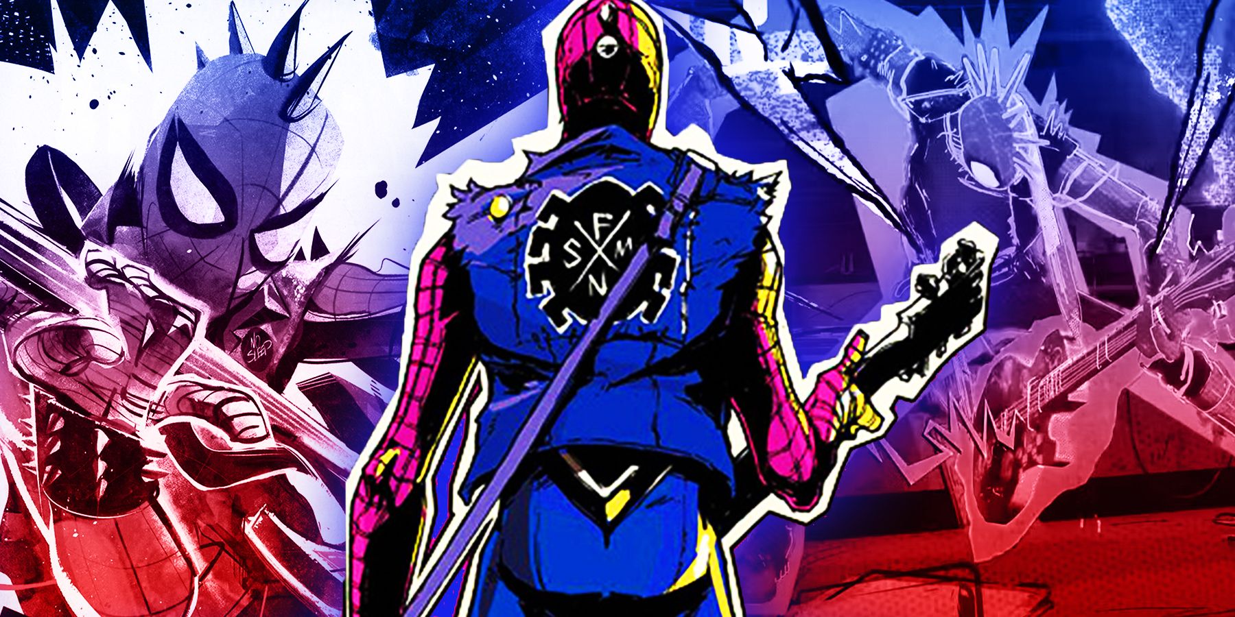 Across the Spider-Verse' Worlds, Spider-Punk Art Style Explained