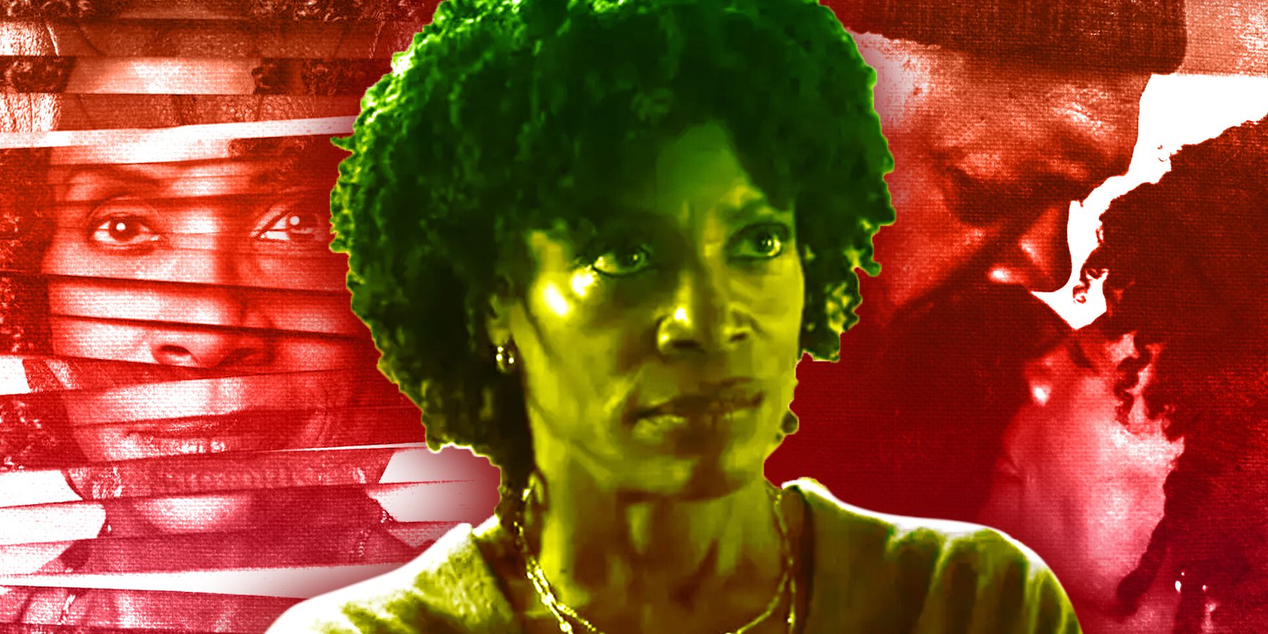 Priscilla as played by Charlayne Woodard and Nick Fury played by Samuel L. Jackson from Marvel's show Secret Invasion