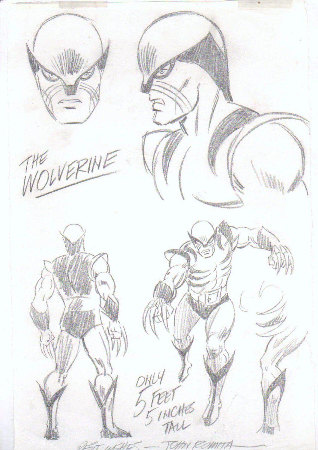 Projeto de John Romita para Wolverine