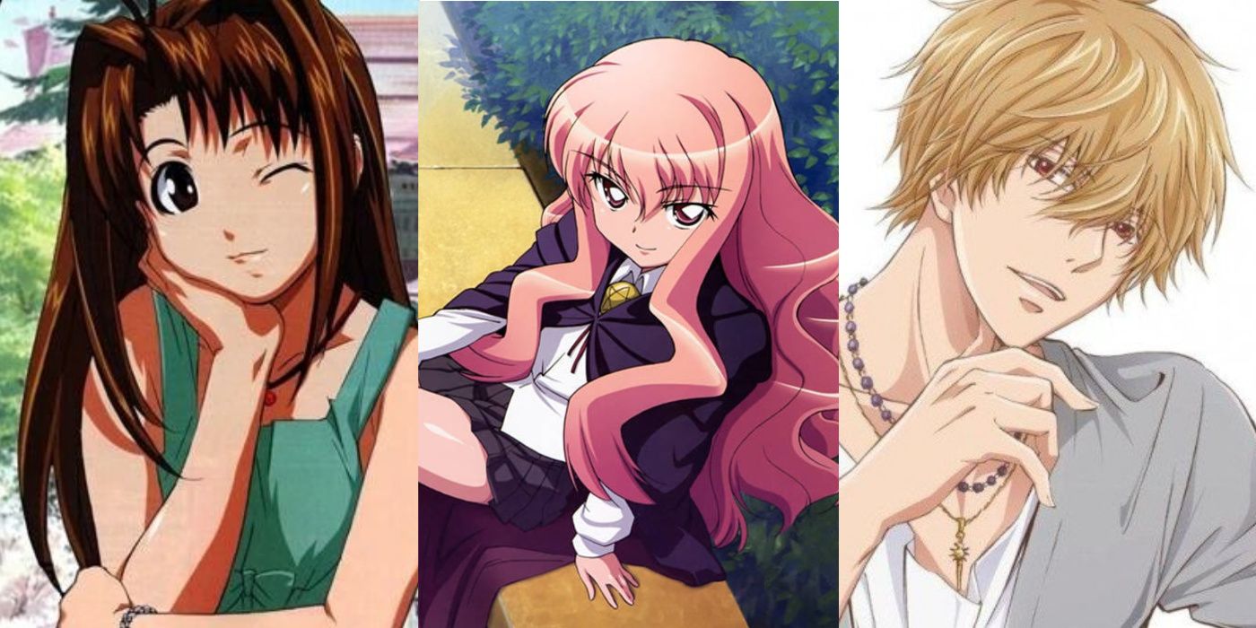 Naru Narusegawa - Love Hina, Louise Francoise - Familiar of Zero, Kyouya Sata - Wolf Girl and Black Prince