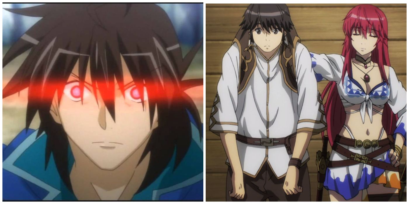 Split image of Ryner Lute from Legend of the Legendary Heroes and Ikta Solork and Yatori from Alderamin on the Sky