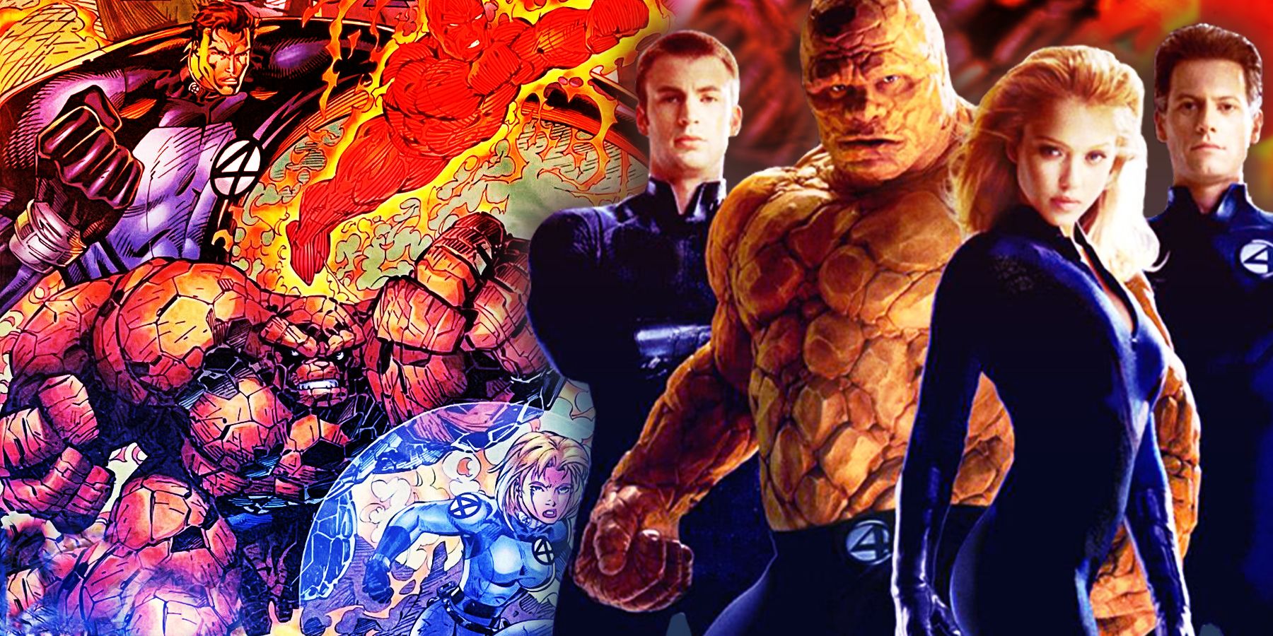 Image of Heroes Reborn Fantastic Four and the live-action 2005 Fantastic Four