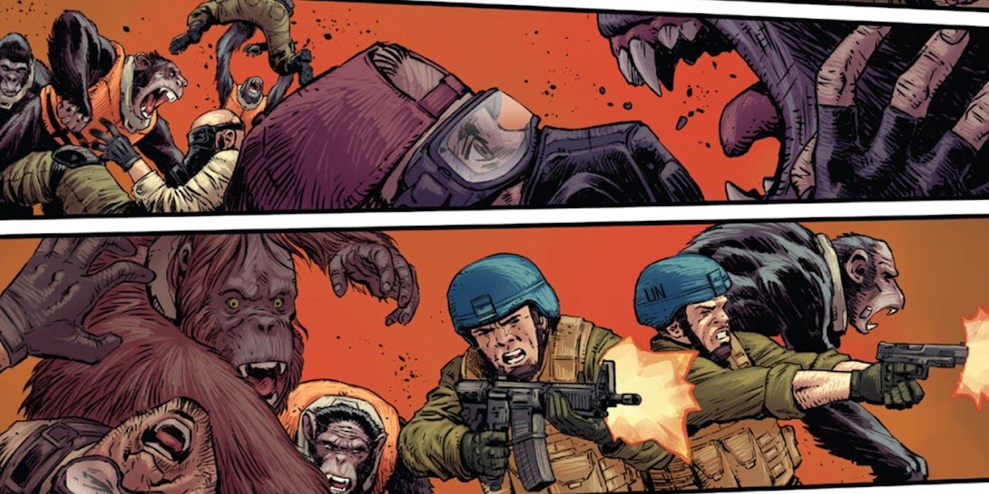 O Planeta dos Macacos da Marvel tem os macacos matando terroristas 