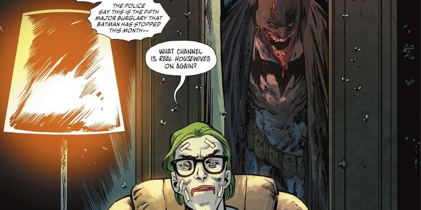 Knight Terrors: Joker tem o palhaço mantendo o cadáver apodrecido de Batman em casa