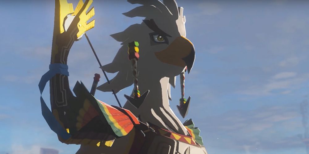 Um close-up de Teba de Tears of the Kingdom