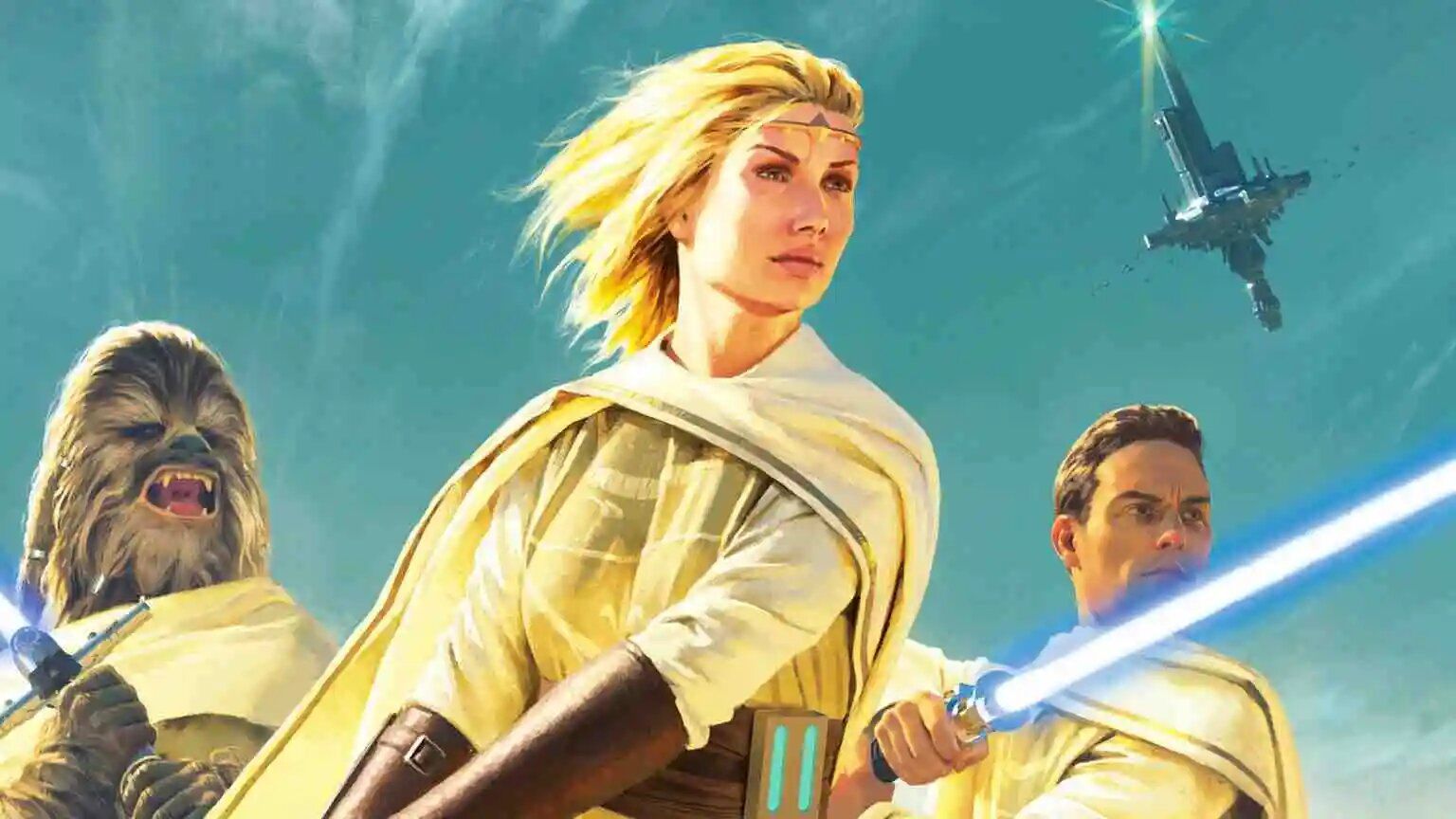 Avar Kriss wields his lightsaber in Star Wars: The High Republic