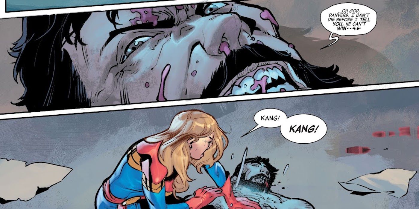 Avengers # 2 tem Kang sendo ajudado pelo Capitão Marvel