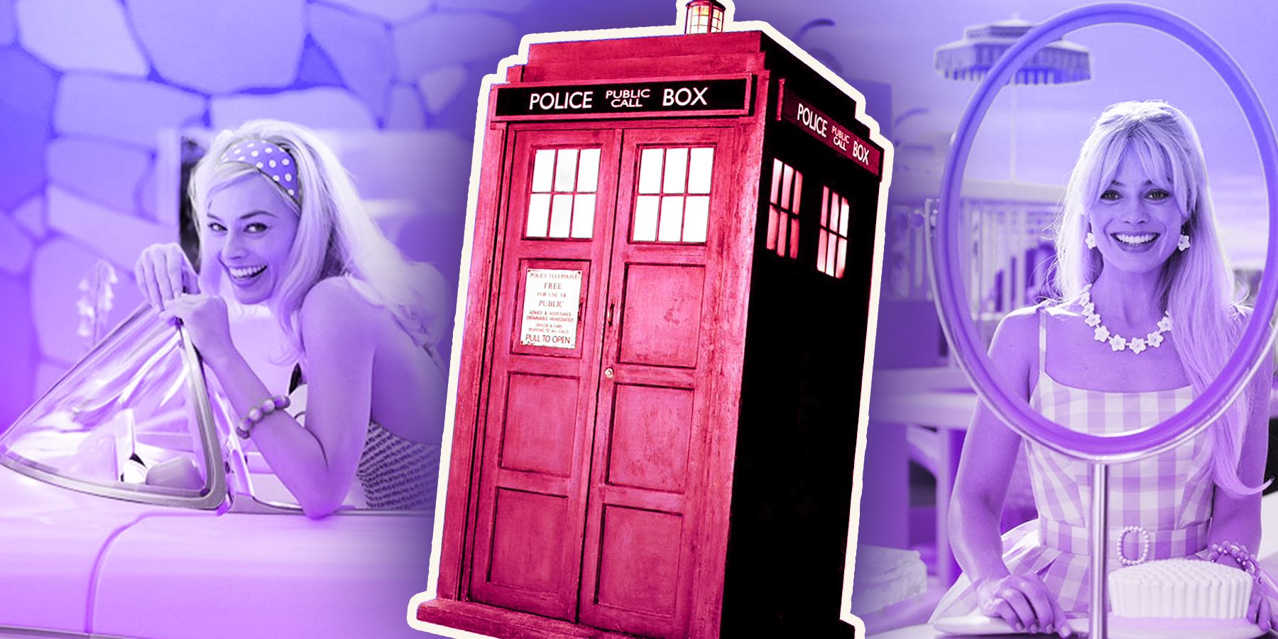 Barbie Pinkifies the TARDIS to Promote the Upcoming Movie