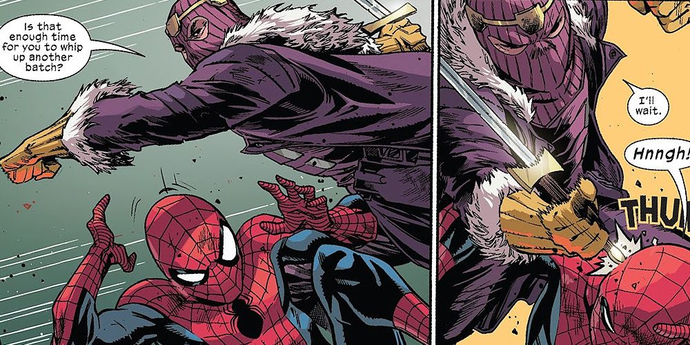 Baron Zemo dominates the fight in Non-Stop Spider-Man