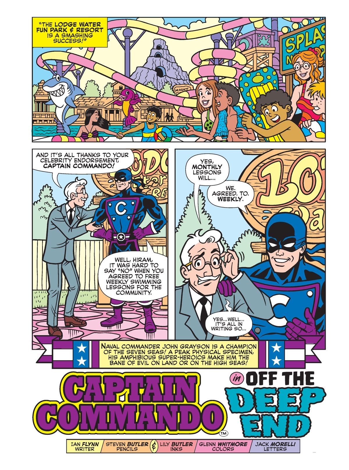 Mr. Lodge welcomes Captain Commando