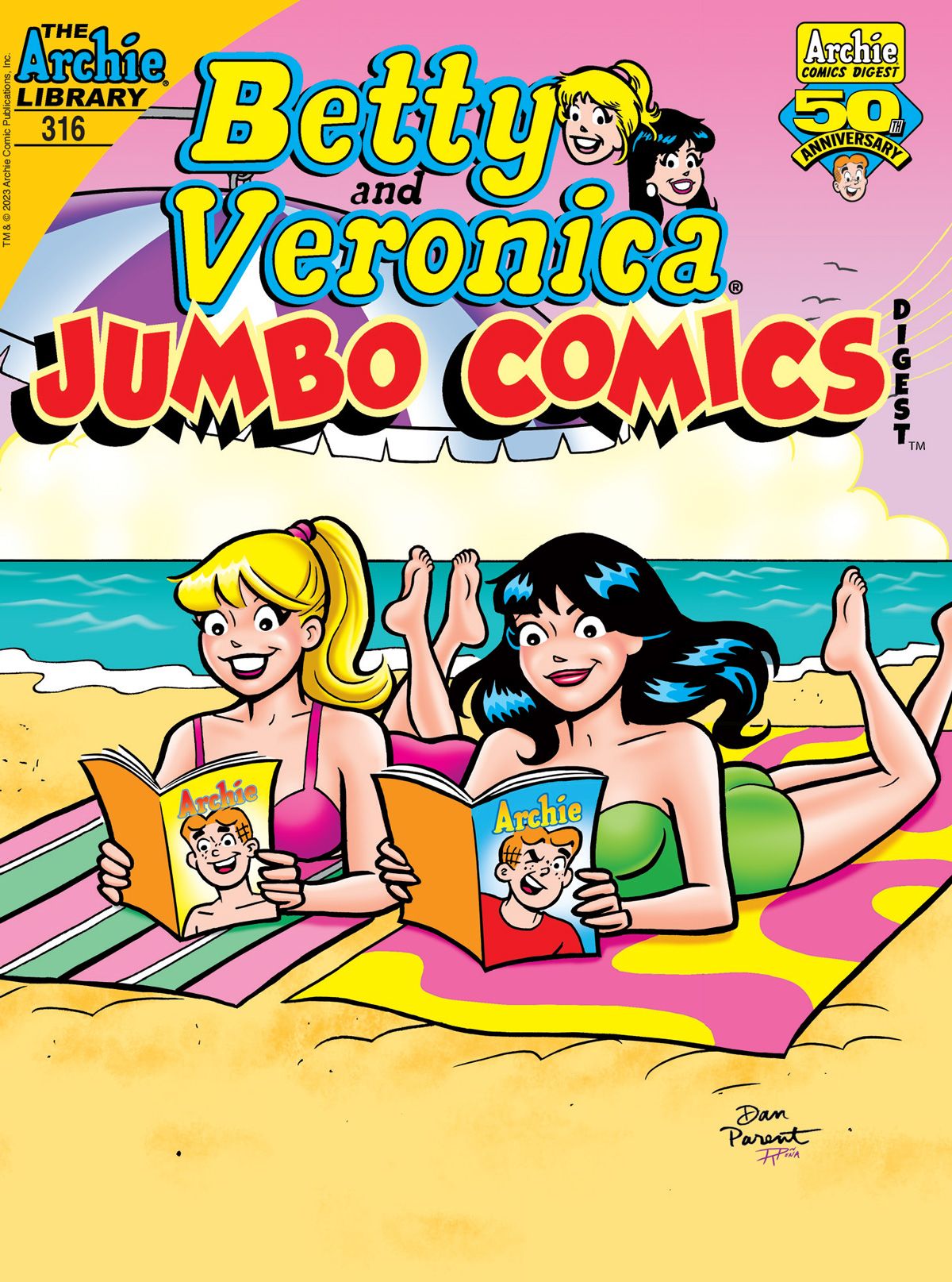 The cover of Betty and Veronica Jumbo Comics Digest #316
