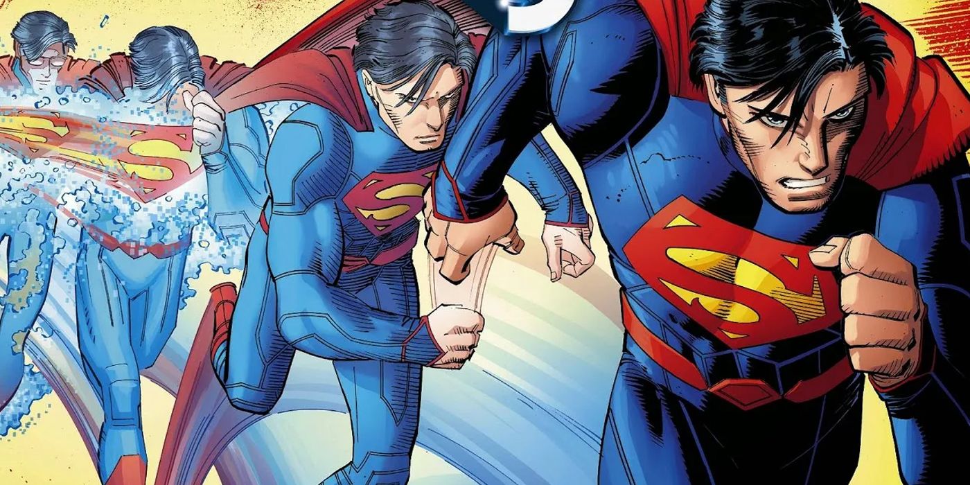 Clark Kent changing into Superman in the New 52 by John Romita Jr