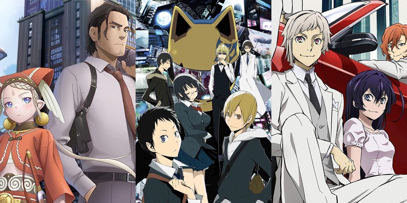 Characters from Cop Craft, Durarara, and Bungou Stray Dogs