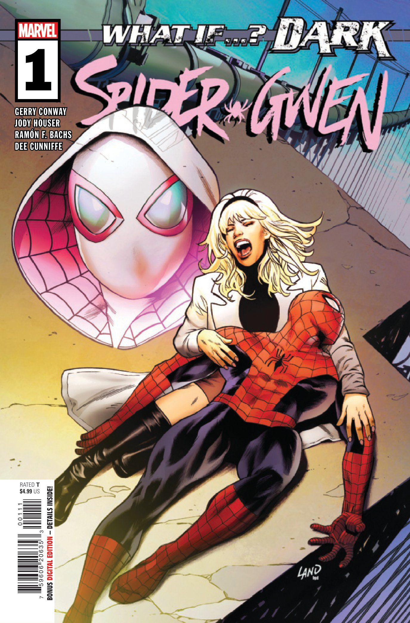 What If...? Dark: Spider-Gwen #1 ACover by Greg Land & Frank D'Armata