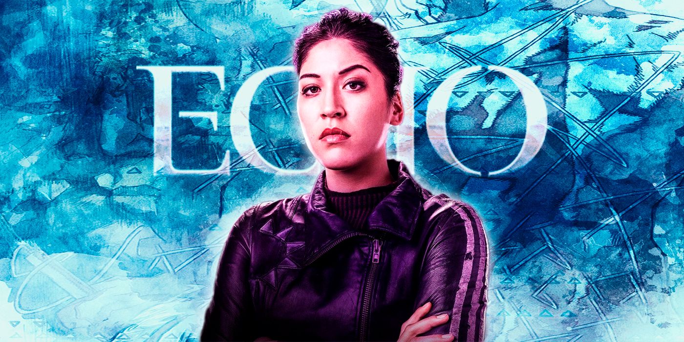 Echo in front of her Disney Plus title card