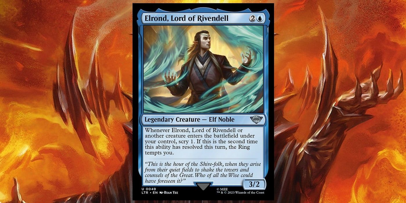 cartão mtg senhor de rivendell elrond