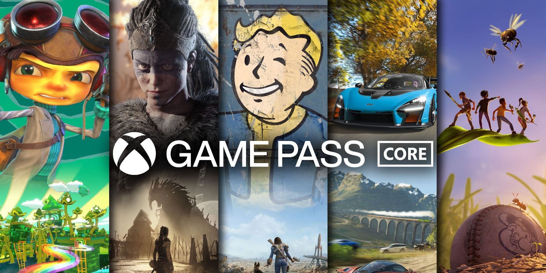 Multiple games included with Xbox Game Pass Core