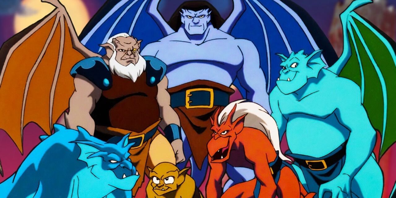 The cast of the Gargoyles cartoon series