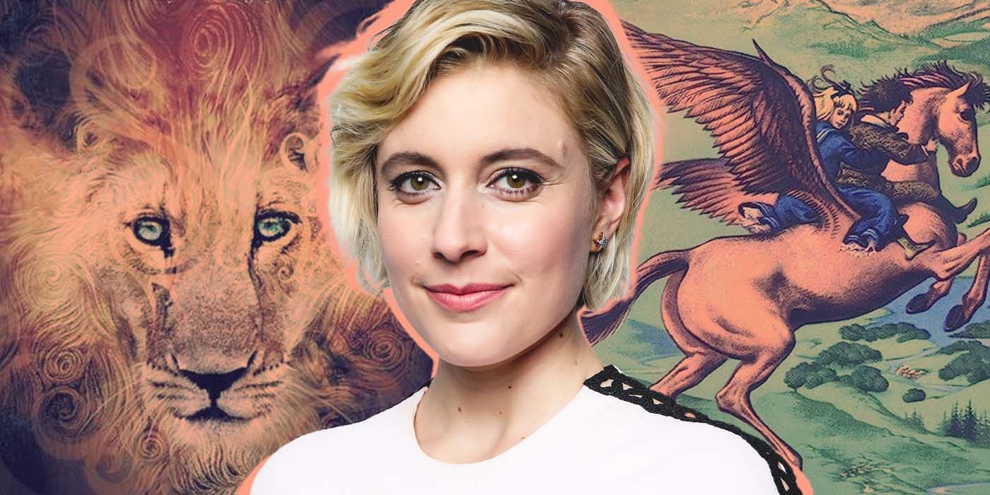 Greta Gerwig and Narnia Book Cover