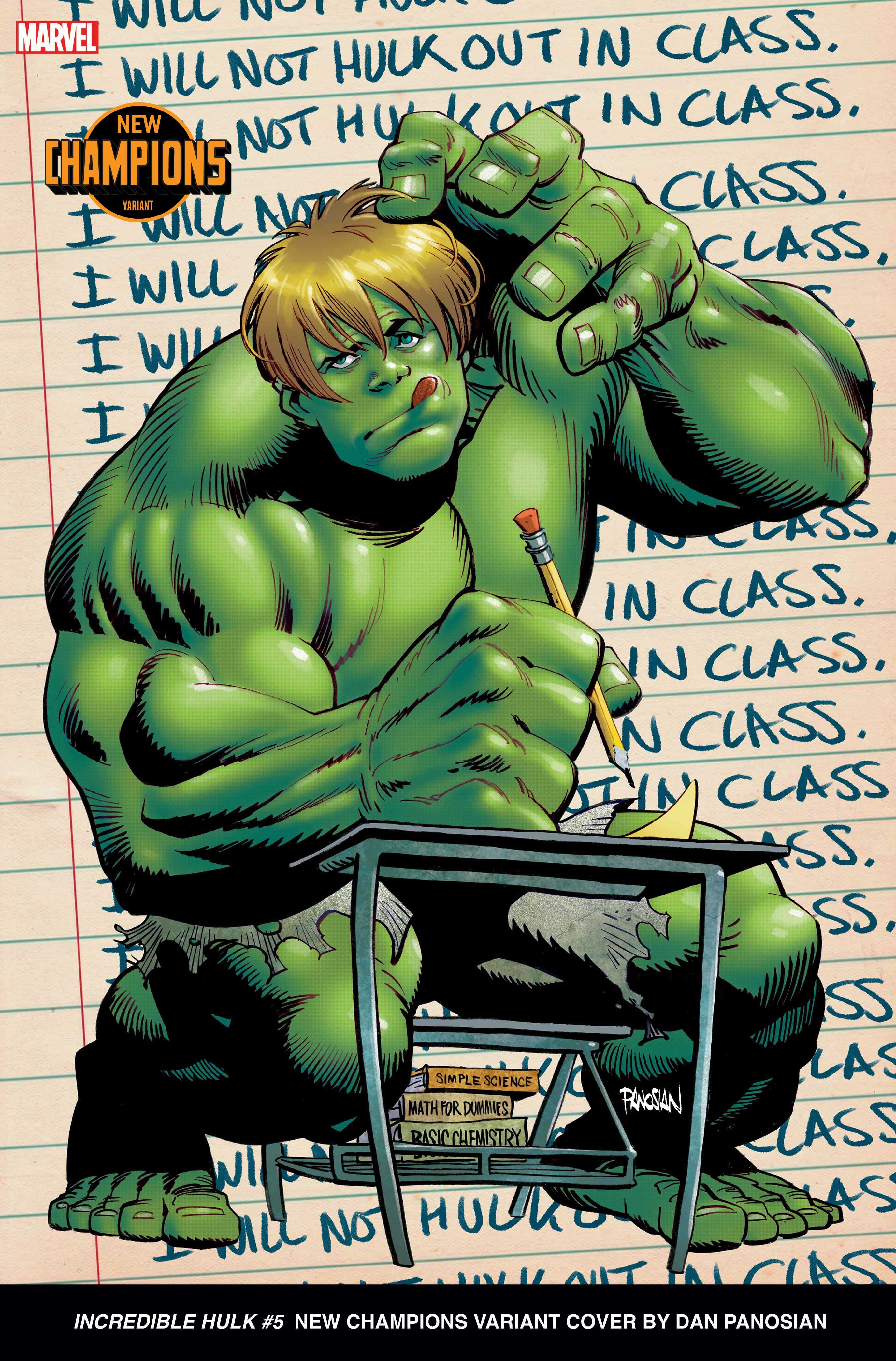 Dan Panosian desenhou este possível companheiro para o Hulk para a capa variante de O Incrível Hulk #5