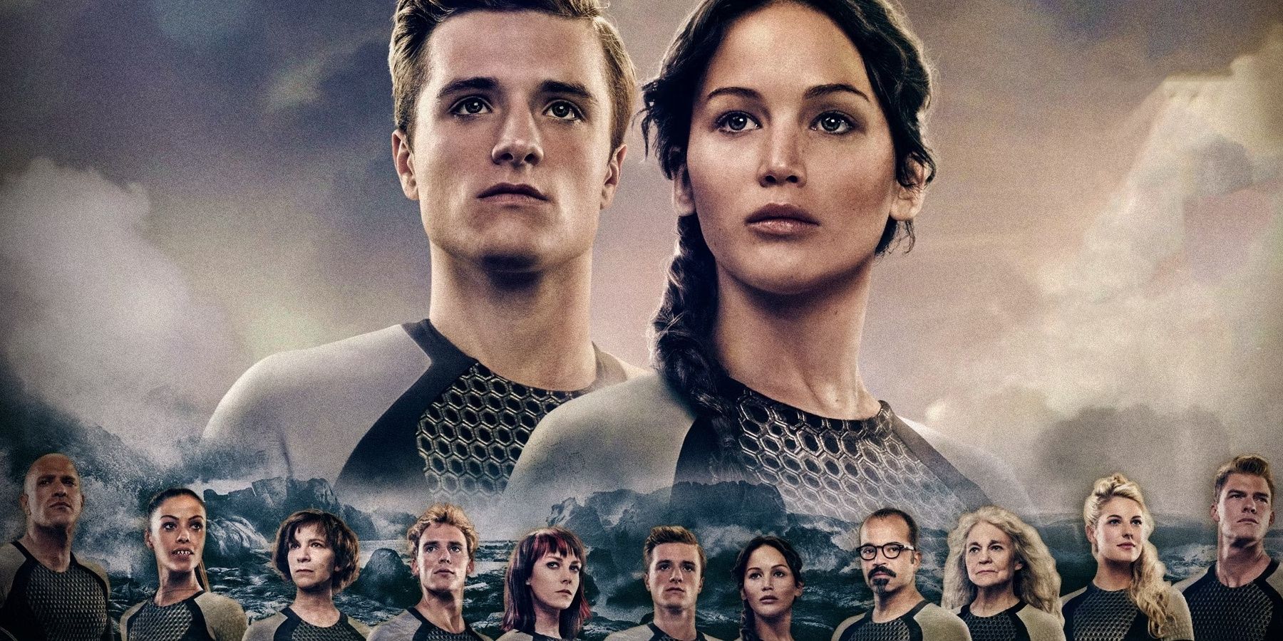Hunger Game District Tributes featuring Katniss and Peeta