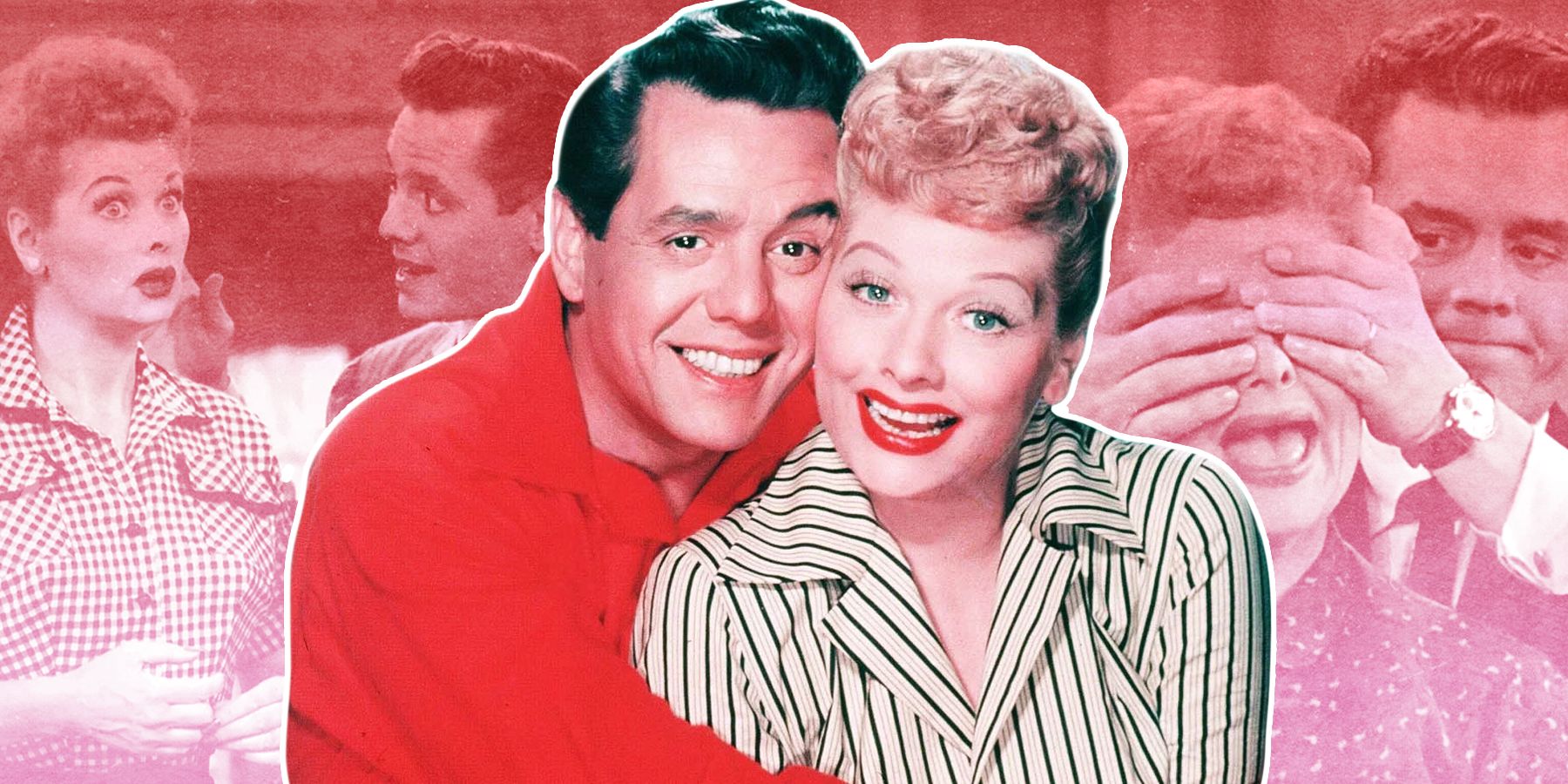 Lucille Ball and Desi Arnaz of show I Love Lucy