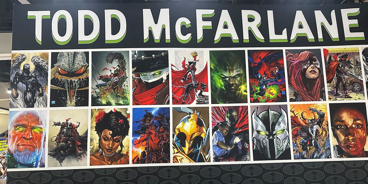 Todd McFarlane's Image Comics booth and SDCC.
