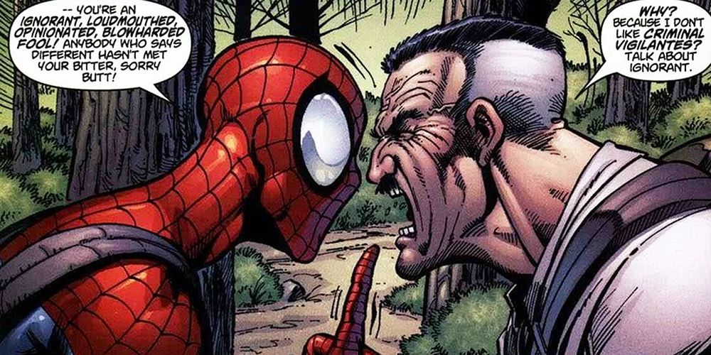 J Jonah Jameson yells at Spider-Man in Spider-Man: Sweet Charity