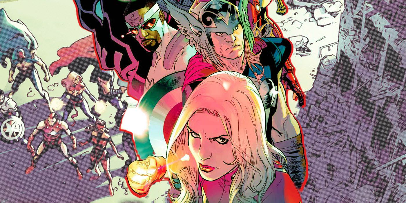 Los Vengadores de Jed MacKay con el Capitán Marvel, Thor y Falcon en Marvel Comics