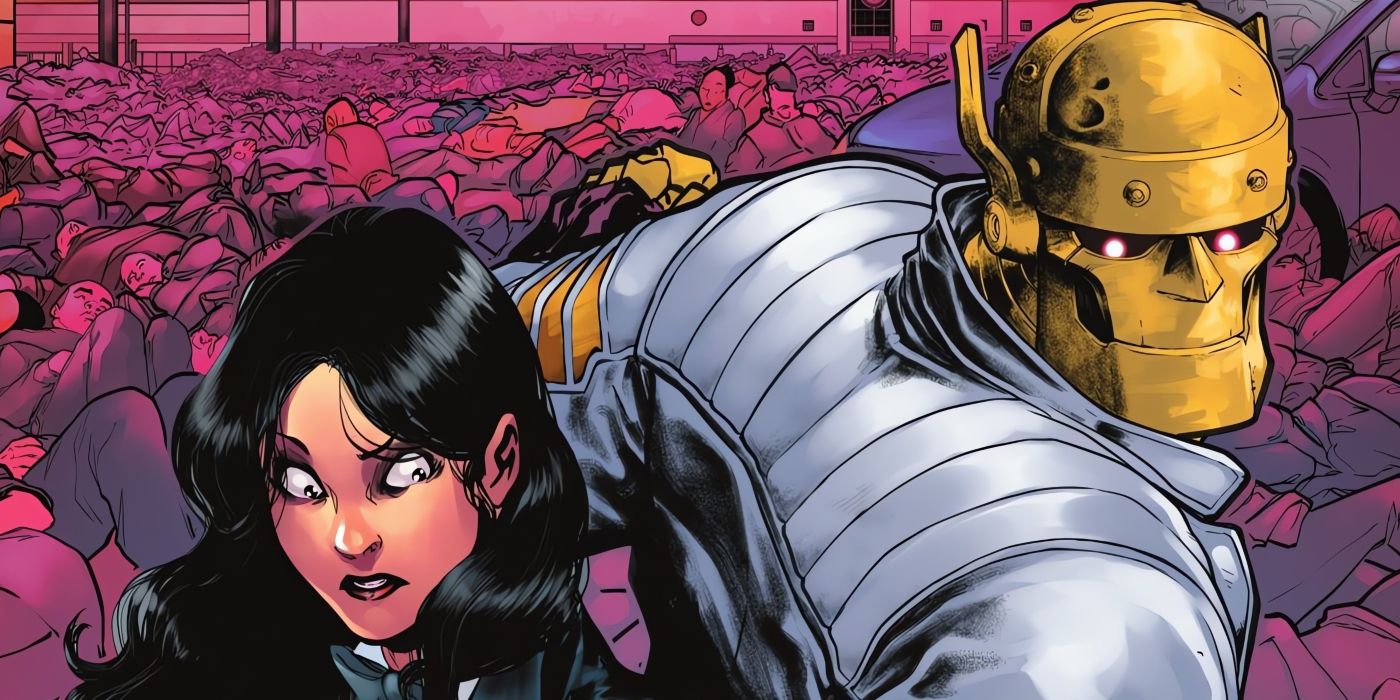 Zatanna and Robotman stand among a sea of bodies in Knight Terrors: Zatanna