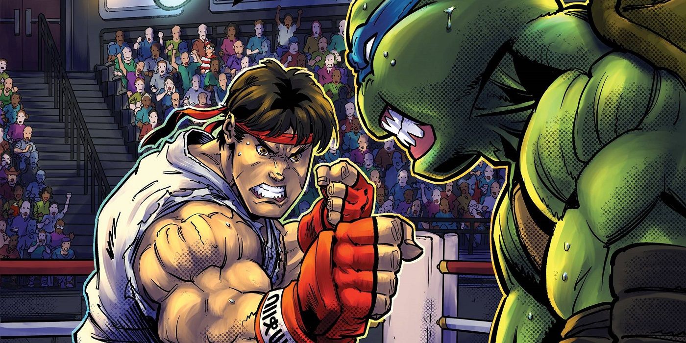 Leo vs Ryu in TMNT vs Street Fighter #2