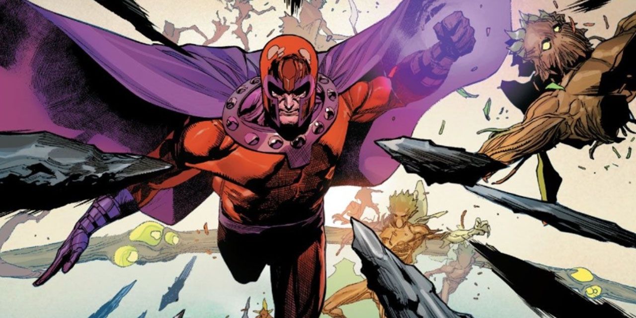 Magneto libera todo o seu poder contra os Cotati na Marvel Comics
