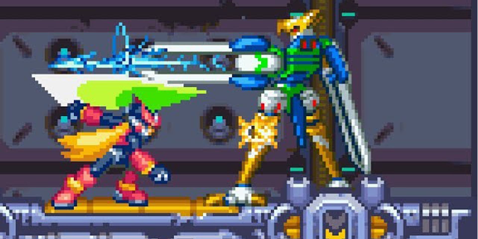 Zero batalha Aztec Falcon em Mega Man Zero