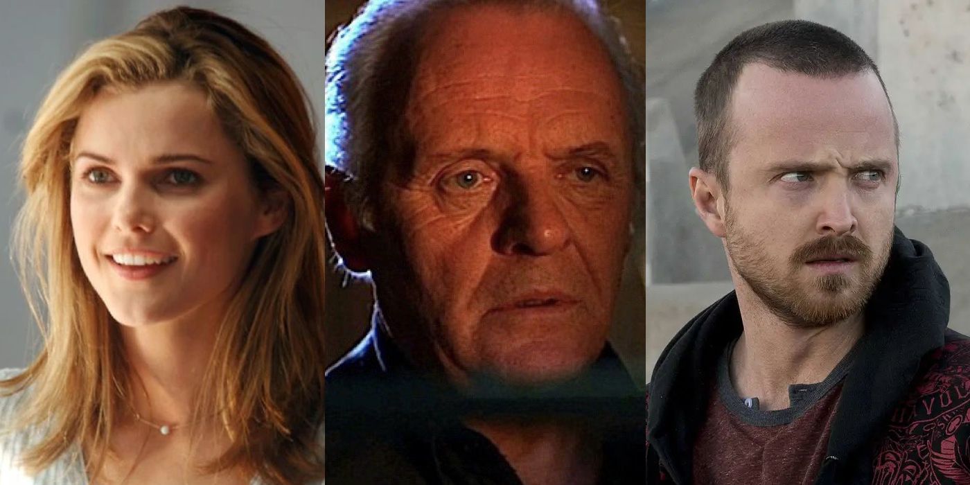 Split Image: Keri Russell, Anthony Hopkins, and Aaron Paul in Mission Impossible