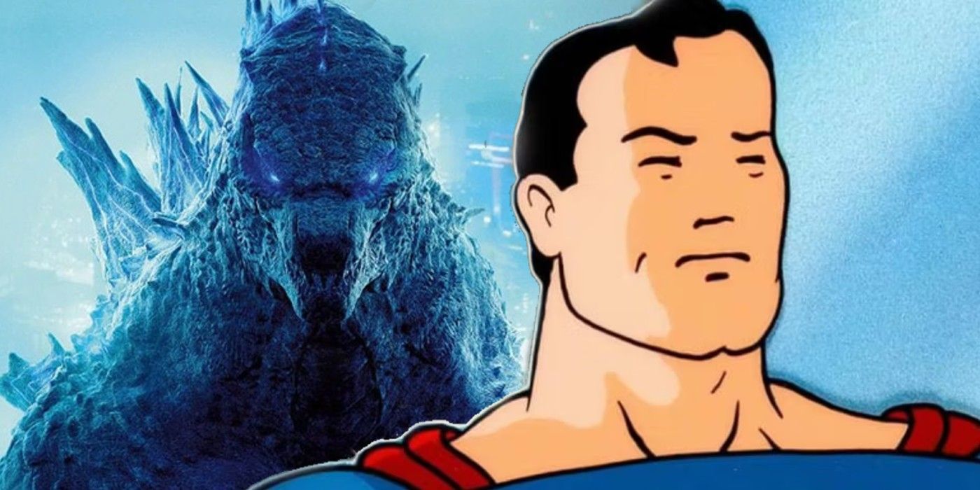 Fleischer Studios' Superman with the Monsterverse's Godzilla in Godzilla vs. Kong