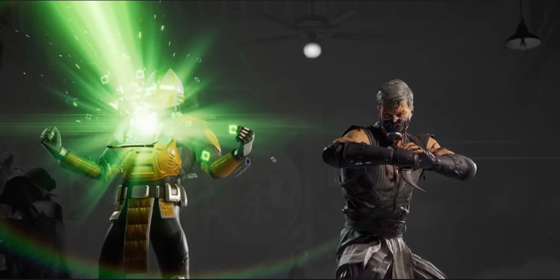 Human Smoke e Cyrax atacam em Mortal Kombat 1